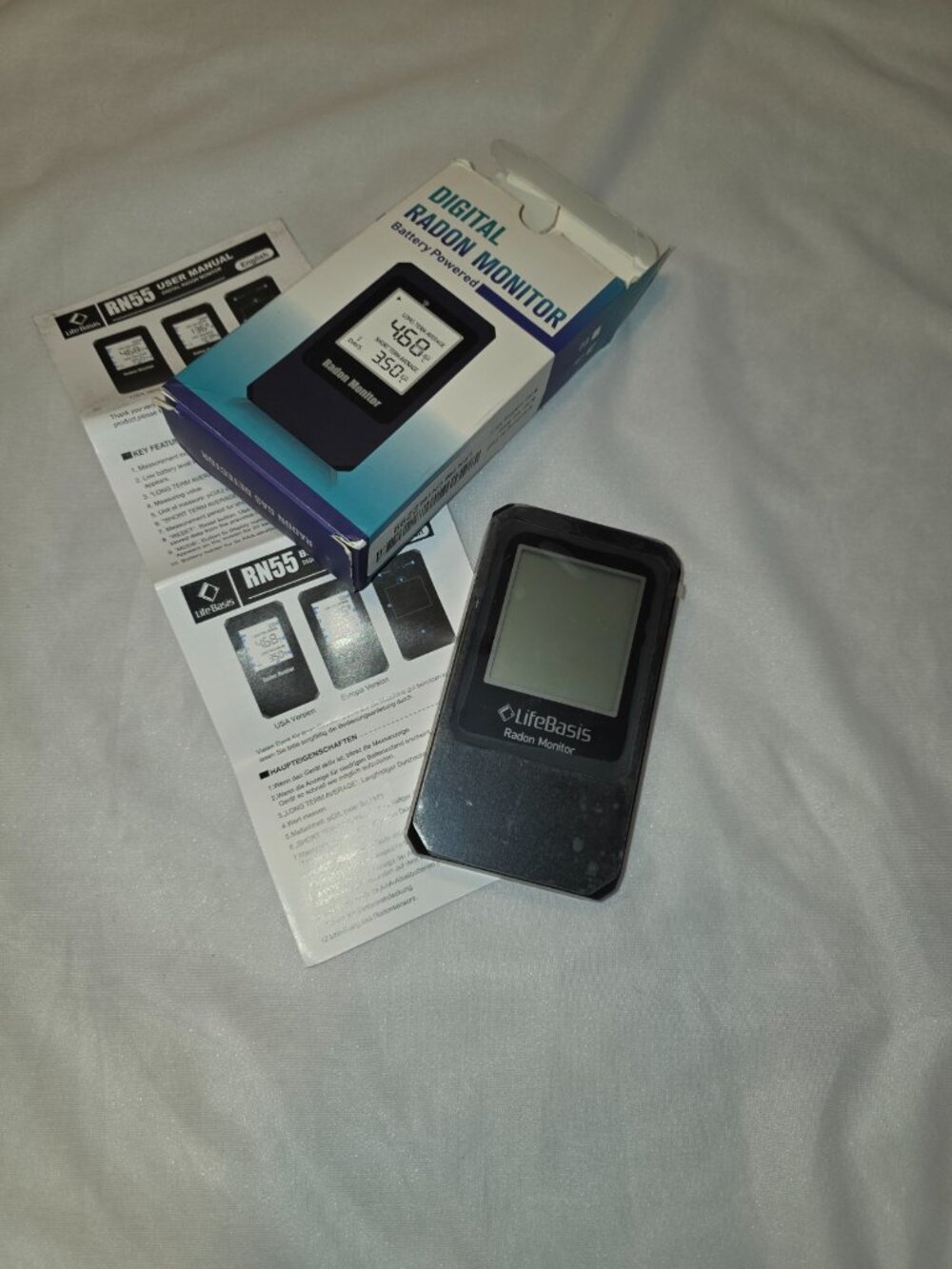 Digital Radon Monitor Battery Powered Tested Open Box Batteries Not Included - Picture 2 of 10